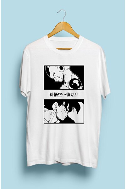 ZOKAWEAR Μπλουζάκι με τυπωμένο χαρακτήρα Anime Loose Fit Dragon Ball