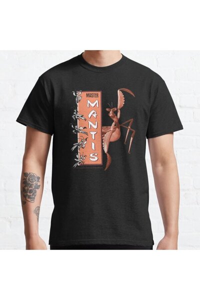 ZOKAWEAR Loose Fit Unisex Kung Fu Panda Master Mantis Action Pose Banner Desi...