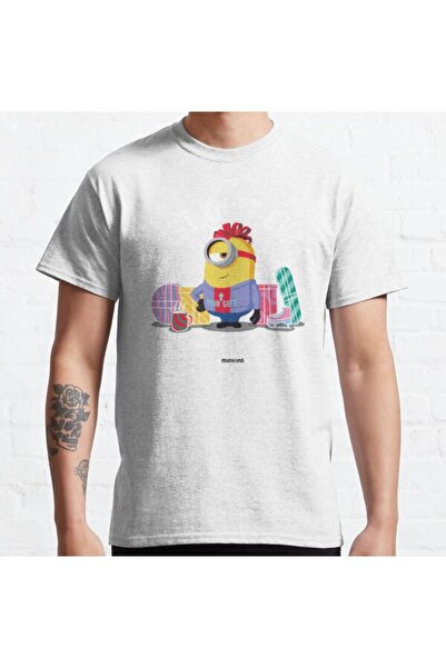 ZOKAWEAR تي شيرت مطبوع بتصميم فضفاض للجنسين من Minions Christmas Stuart، أفضل...