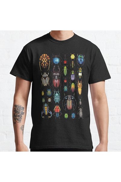 ZOKAWEAR Tricou imprimat unisex Loose Fit, Colecția Beetle