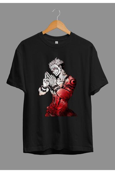 ZOKAWEAR Μπλουζάκι Unisex Jujutsu Kaisen Sukuna Ryomen με στάμπα - Loose Fit