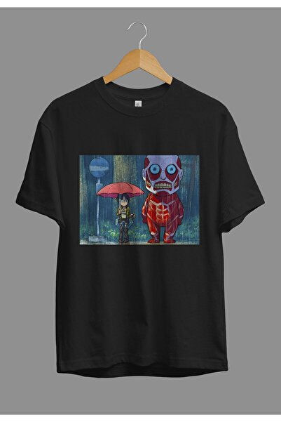 ZOKAWEAR Tricou cu design imprimat unisex, loose fit, Attack On Titan Hange Zoe