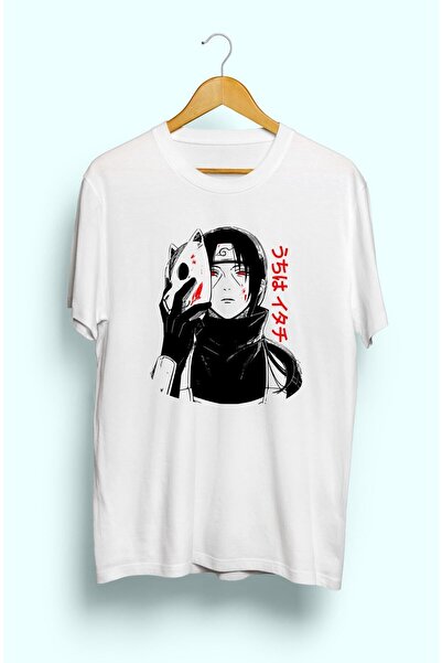 ZOKAWEAR Μπλουζάκι με τυπωμένο σχέδιο χαρακτήρων Anime Loose Fit Uchiha Itach...