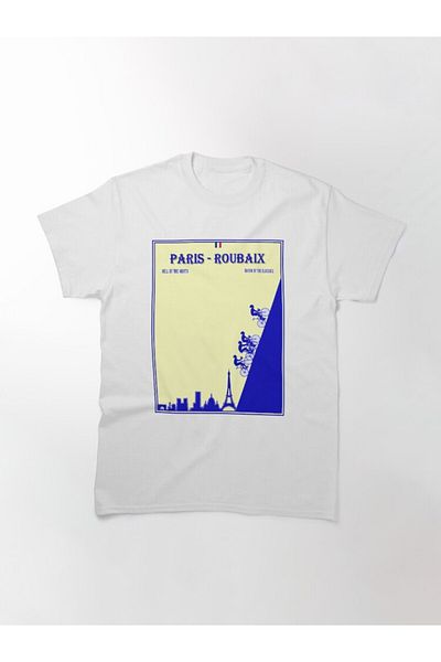 ZOKAWEAR Loose Fit Unisex Paris Roubaix : Vintage Abstract Bicycle Racing Print Design Τυπωμένο μπλουζάκι