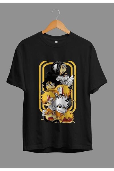 ZOKAWEAR Tricou anime cu design special Ichigo Kurosaki minimalist minimalist