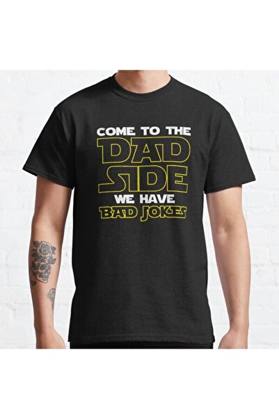 ZOKAWEAR Tricou cu imprimeu unisex, unisex, amuzant Star Dad Wars Dad Side We...
