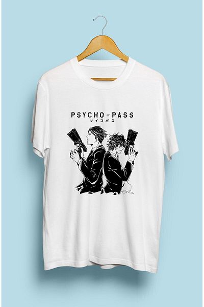 ZOKAWEAR Psycho Pass Shinya Kogami και Ginoza Nobuchika Anime μπλουζάκι με τυπωμένο χαρακτήρα