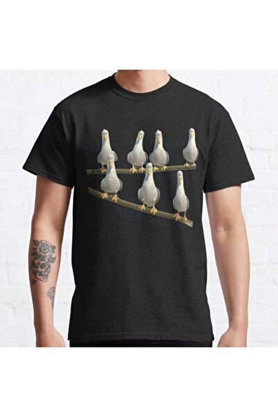ZOKAWEAR قالب فضفاض للجنسين منجم!تيشيرت مطبوع بتصميم Seagulls From Finding Nemo
