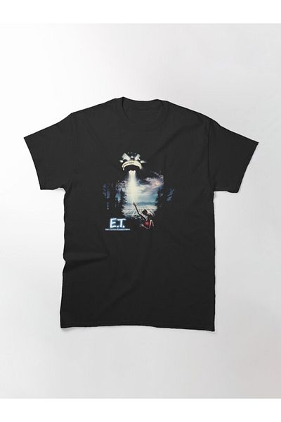 ZOKAWEAR Loose Fit Unisex E.t. Τυπωμένο μπλουζάκι με σχέδιο αφίσας Descending Ship Landscape