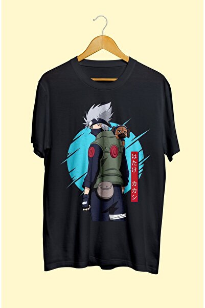 ZOKAWEAR تي شيرت مطبوع بتصميم شخصية ناروتو كاكاشي هاتاكي فضفاض للجنسين