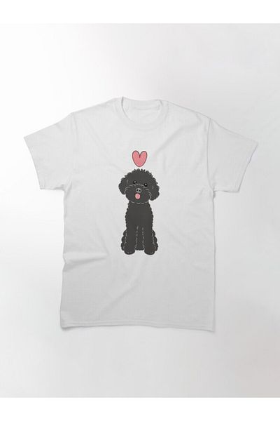ZOKAWEAR Μπλουζάκι Loose Fit Unisex Love Black Toy Poodle με στάμπα