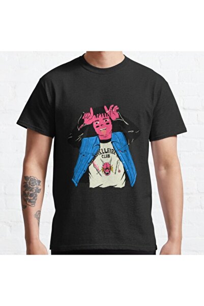 ZOKAWEAR Bol Kalıp Unisex Eddie Munson Hellfire Club Stranger Things Tasarım ...