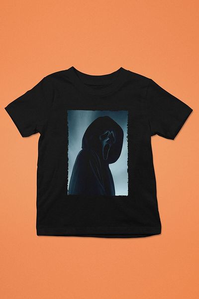 ZOKAWEAR Tricou negru unisex loose fit cu imprimeu Scream