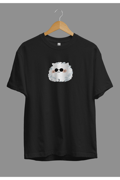 ZOKAWEAR Tricou cu imprimeu unisex Jujutsu Kaisen, cu ochelari drăguț, cu per...