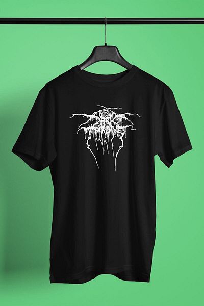 ZOKAWEAR Unisex Loose Fit Darkthrone εμπριμέ μαύρο μπλουζάκι