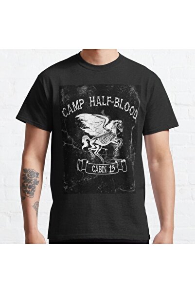 ZOKAWEAR Bol Kalıp Unisex Cabin Thirteen Camp Half-blood 2 Tasarım Baskılı Tshirt