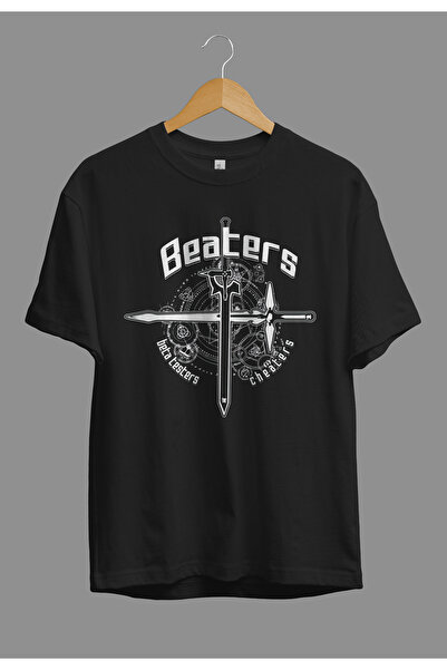 ZOKAWEAR Tricou imprimat Unisex Sword Art Online Anime Beaters (BETA CHAINSAW...