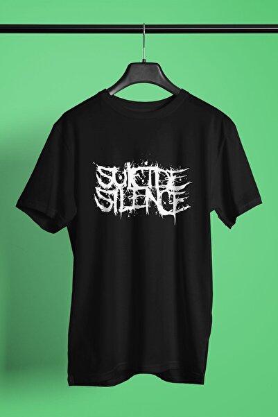 ZOKAWEAR Unisex Loose Fit Suicide Silence εμπριμέ μαύρο μπλουζάκι