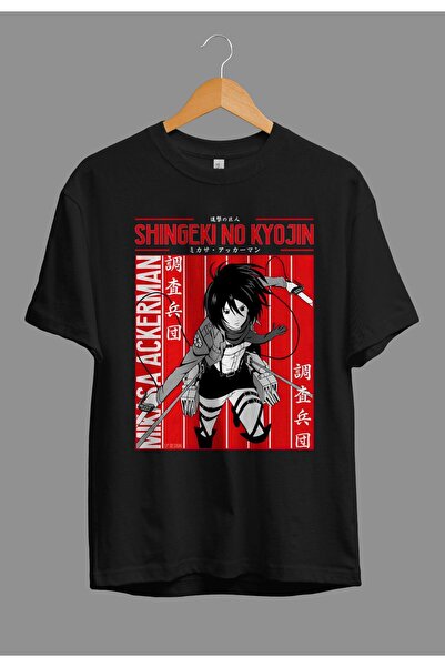 ZOKAWEAR Loose Fit Unisek Attack On Titan Mikasa Ackerman Anime Character Pri...