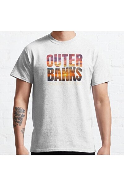 ZOKAWEAR Širokog kroja uniseks majica sa štampom "Outer Banks – Paradise on E...