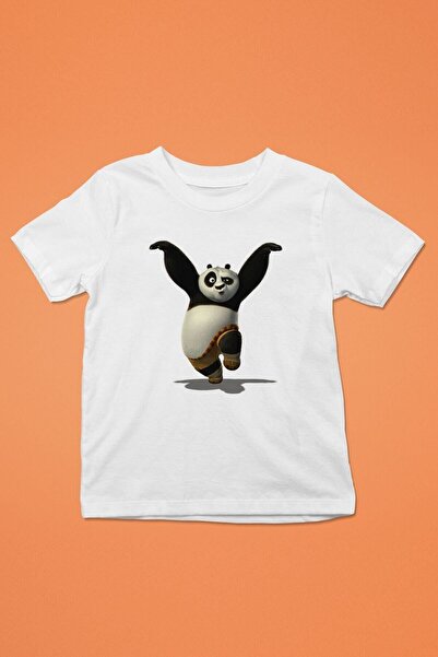 ZOKAWEAR Λευκό μπλουζάκι Unisex Loose Fit Panda με στάμπα