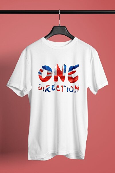 ZOKAWEAR Tricou alb cu imprimare unisex loose fit One Direction