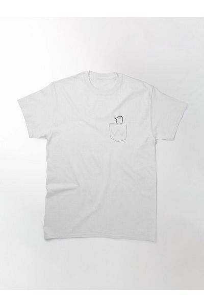 ZOKAWEAR Tricou cu imprimeu unisex Punpun cu buzunar, loose fit