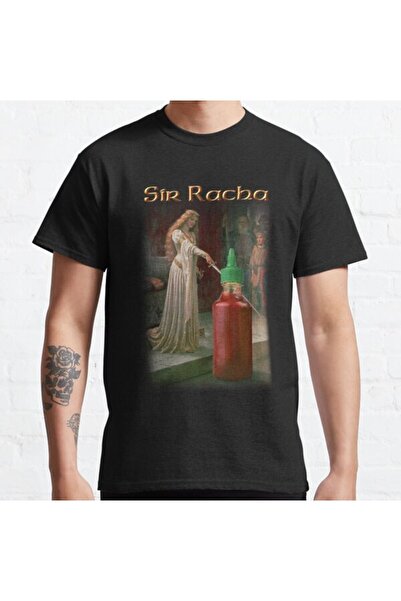 ZOKAWEAR Τυπωμένο μπλουζάκι Loose Fit Unisex Sir Racha Sriracha Sauce Design