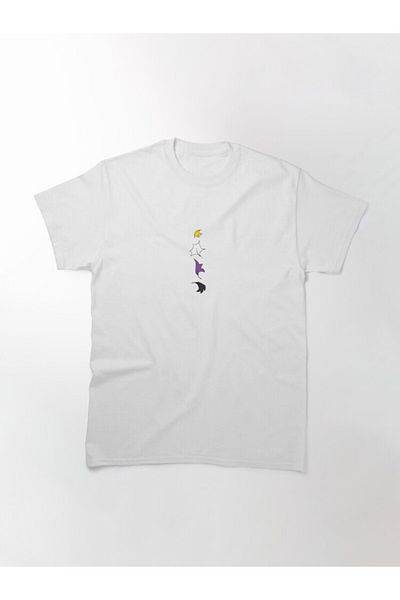ZOKAWEAR Μπλουζάκι Unisex Heartstopper Leaves Line Non-binary Pride Printed Tshirt - Loose Fit