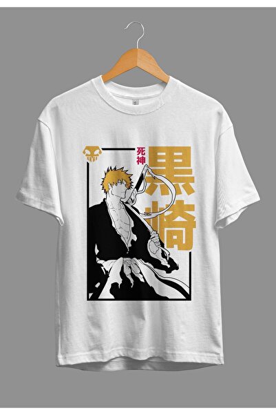 ZOKAWEAR Tricou anime personalizat cu design personalizat Bleach Ichigo Kurosaki