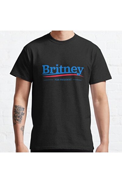 ZOKAWEAR Tricou cu imprimeu unisex Britney 4 President Design Loose Fit
