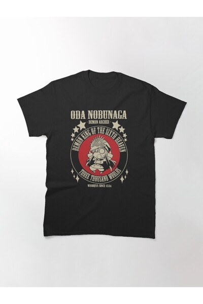 ZOKAWEAR تي شيرت مطبوع بتصميم فضفاض للجنسين من Room Nobunaga Demon Archer
