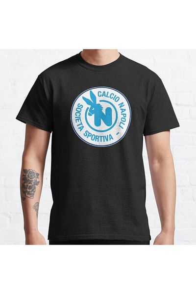 ZOKAWEAR Tricou cu imprimeu unisex cu design retro Napoli, loose fit