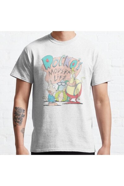 ZOKAWEAR Τυπωμένο μπλουζάκι Loose Fit Unisex με λογότυπο Rocko's Modern Life ...