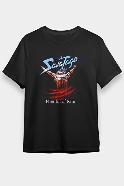 ZOKAWEAR Unisex Loose Fit Savatage Printed Black T-shirt - T-shirt