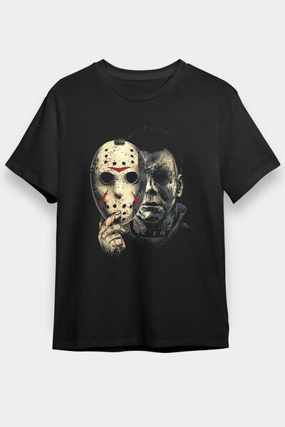 ZOKAWEAR Tricou negru unisex, cu croiala liberă, Friday The 13th