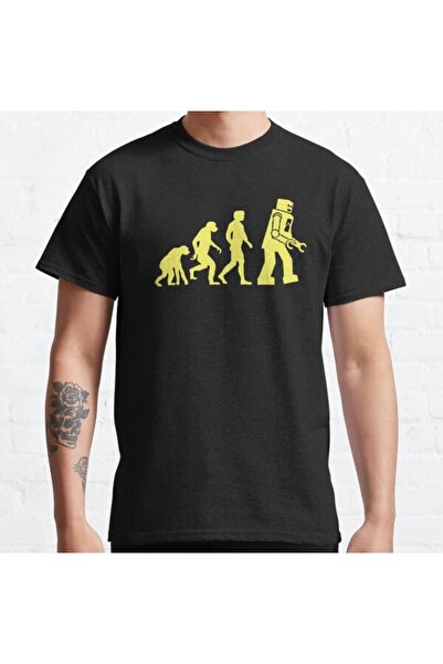 ZOKAWEAR Tricou cu imprimeu Sheldon Robot Evolution Loose Fit