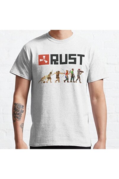 ZOKAWEAR Tricou cu imprimeu unisex Rust Evolution Loose Fit