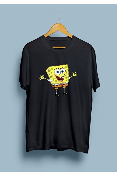 ZOKAWEAR Tricou cu imprimeu unisex cu pantaloni pătrați Sponge Bob