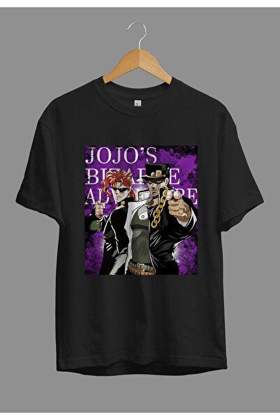 ZOKAWEAR تي شيرت فضفاض للجنسين من Jojo's Bizarre Adventure Jotaro Kujo بتصميم...