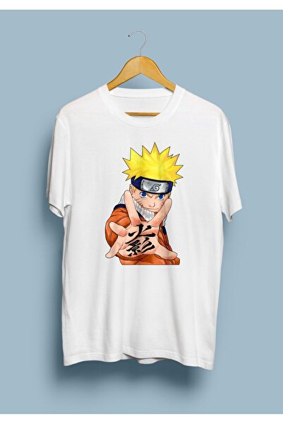 ZOKAWEAR Tricou cu imprimeu cu design a personajului anime Naruto Uzumaki loo...