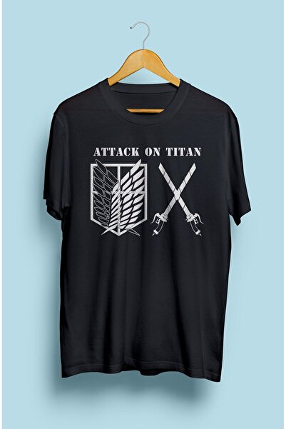 ZOKAWEAR Loose Fit Unisex Attack On Titan Symbols Anime Printed T-shirt