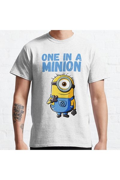 ZOKAWEAR Tricou cu imprimeu Minions Carl One In A Minion unisex - Loose Fit