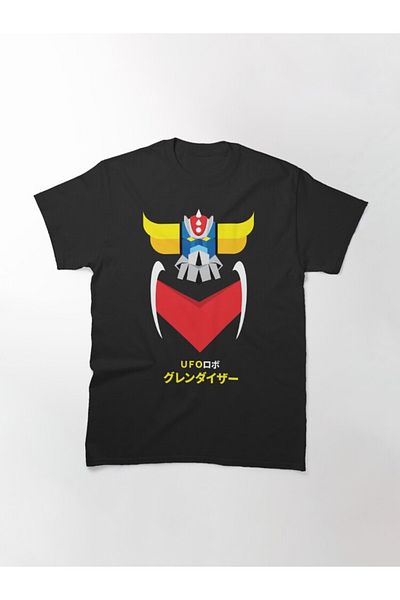 ZOKAWEAR Loose Fit Grendizer - Tricou imprimat cu design de culoare și scris japonez