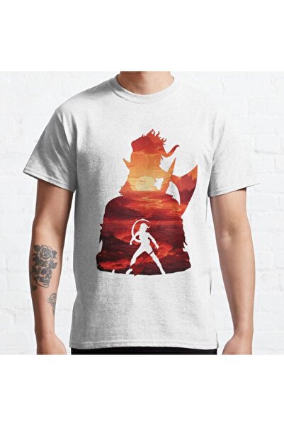 ZOKAWEAR Tricou cu imprimare unisex Baldurs Gate 3 Karlach *negative Illusion...