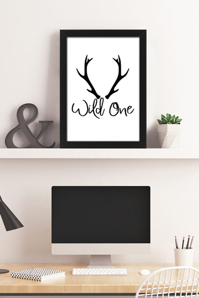 bymat Divlji - A4 Dekorativni Re Sa šljokicama Crni Okvir - 21x30 Slika - 878