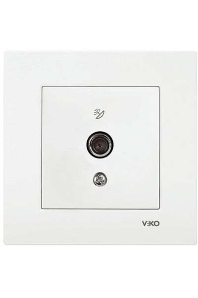 VİKO Viko Karre Satellite Socket White with F Connector (Frame Included)90967009
