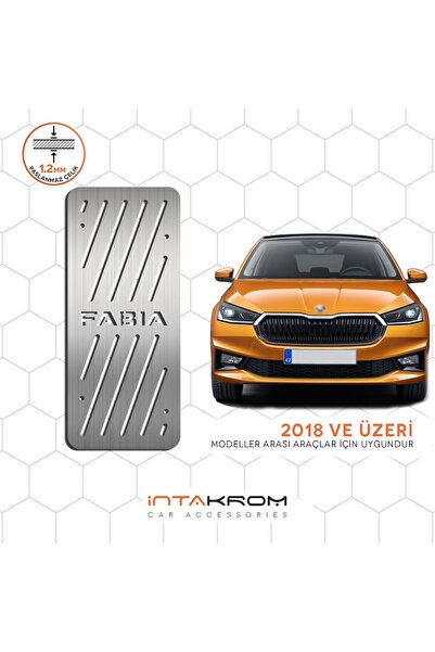 İntachrom Skoda Fabia Krom Ayak Dinlendirme Pedalı - 2018 ve Üzeri