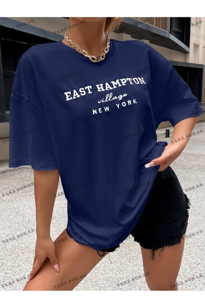 nrage BAY Unisex Embroidered Shoulder Letter Top - Damla KOD-1351