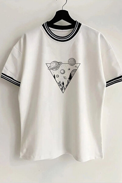 Vordevia Space Štampano novi sezonski ovratnik i Sa detaljem rukava Sa rebras...